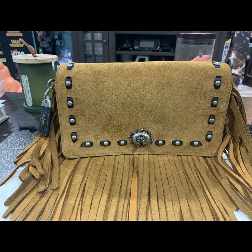 Coach suede fringe dinky